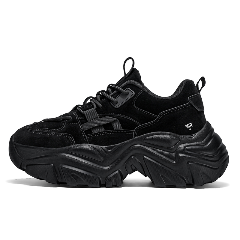 NANJIREN Антискользящие и износостойкие низкие массивные кроссовки для мужчин с эффектом увеличения роста - черные, цвет Black
NANJIREN Антискользящие и износостойкие низкие массивные кроссовки для мужчин с эффектом увеличения роста - черные, цвет Black