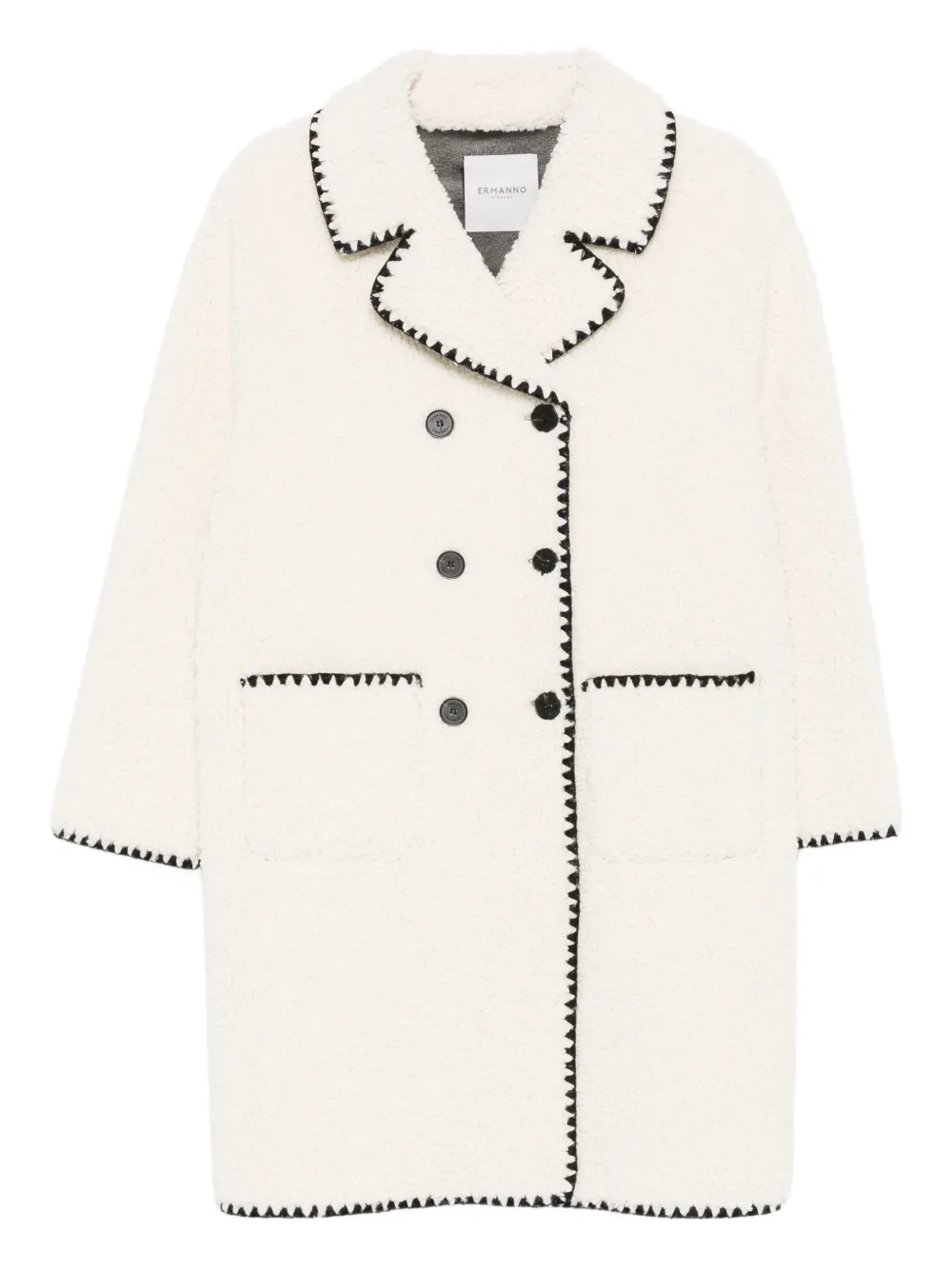 Двубортное пальто Ermanno Firenze, белый
Двубортное пальто Ermanno Firenze, белый