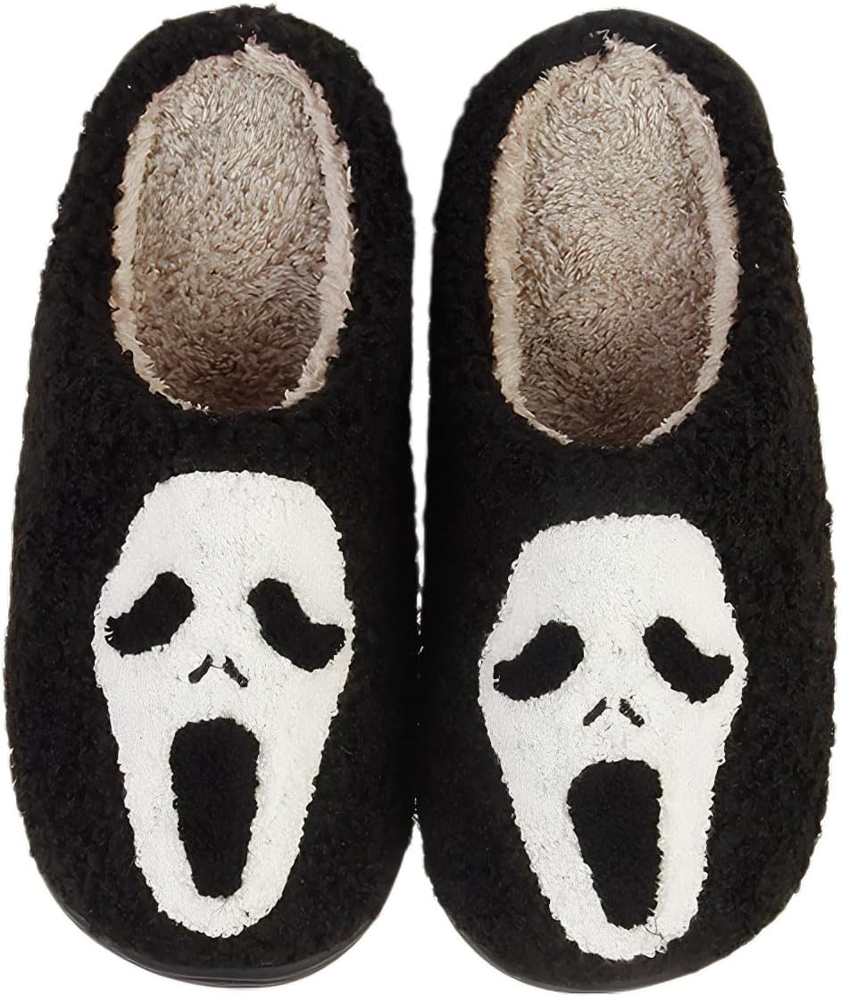 RNTVIC Мужские и женские домашние теплые тапочки с антискользящей подошвой из плюша, 9-skull Black
RNTVIC Мужские и женские домашние теплые тапочки с антискользящей подошвой из плюша, 9-skull Black