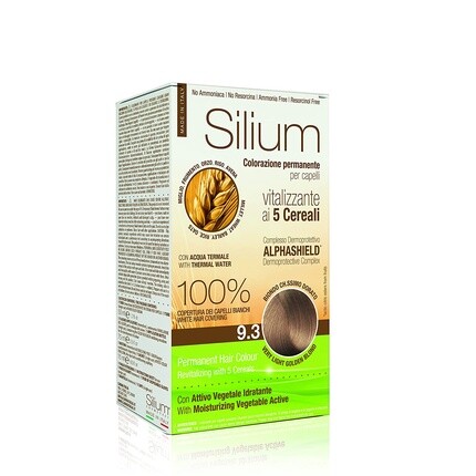 Цвет 5 Grain 9.3 Очень прозрачный золотистый блондин для волос, Silium
Цвет 5 Grain 9.3 Очень прозрачный золотистый блондин для волос, Silium