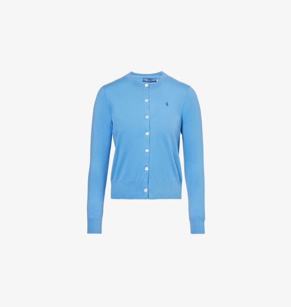 Кардиган из хлопковой смеси с круглым вырезом и вышитым логотипом Polo Ralph Lauren, синий
Кардиган из хлопковой смеси с круглым вырезом и вышитым логотипом Polo Ralph Lauren, синий