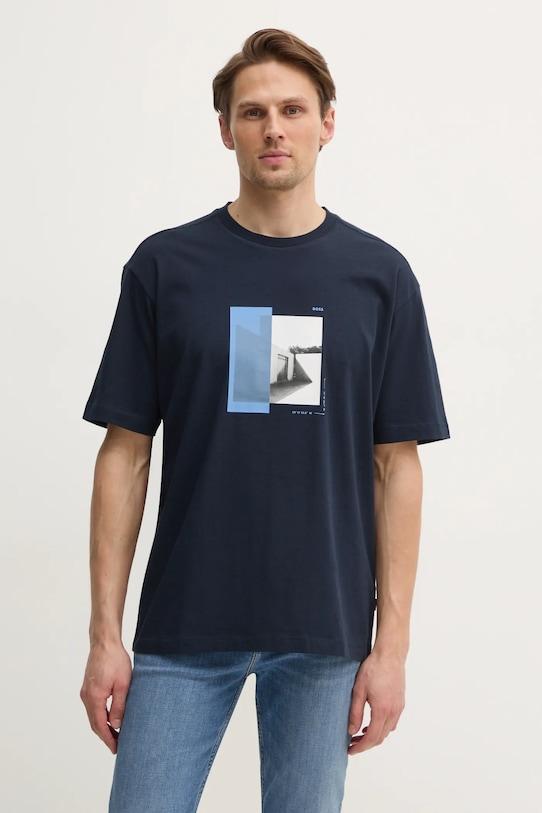 Хлопковая футболка Boss Orange, темно-синий
Хлопковая футболка Boss Orange, темно-синий