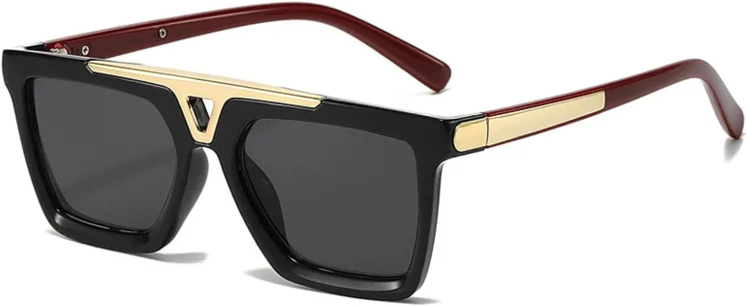 Большие солнцезащитные очки для женщин и мужчин в винтажном стиле, с металлической оправой, модные солнцезащитные очки для женщин с защитой от УФ-излучения UV400 TKKTLLT, Red Gray
Большие солнцезащитные очки для женщин и мужчин в винтажном стиле, с металлической оправой, модные солнцезащитные очки для женщин с защитой от УФ-излучения UV400 TKKTLLT, Red Gray