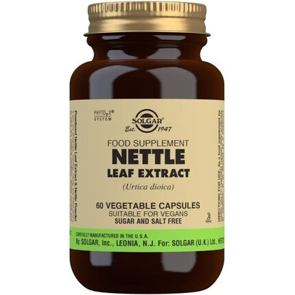 Растительные капсулы с экстрактом листьев крапивы — богаты антиоксидантами — веганские и кошерные Solgar
Растительные капсулы с экстрактом листьев крапивы — богаты антиоксидантами — веганские и кошерные Solgar
