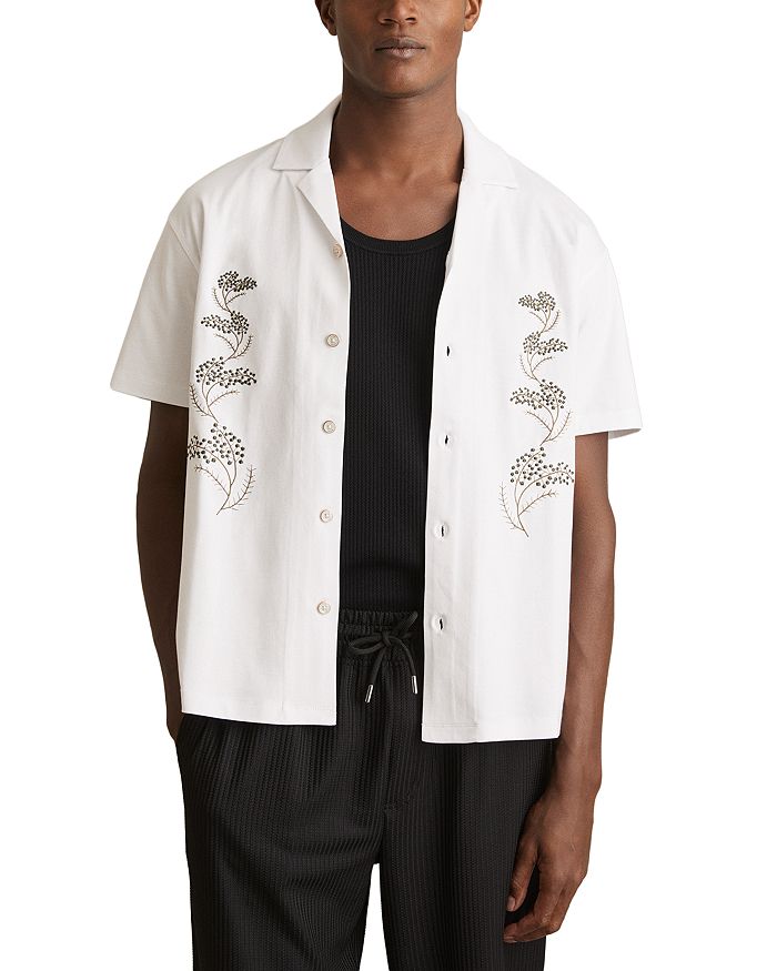 Гойя Короткий Рукав Кубинская Рубашка с Цветочной Вышивкой REISS, белый
Гойя Короткий Рукав Кубинская Рубашка с Цветочной Вышивкой REISS, белый