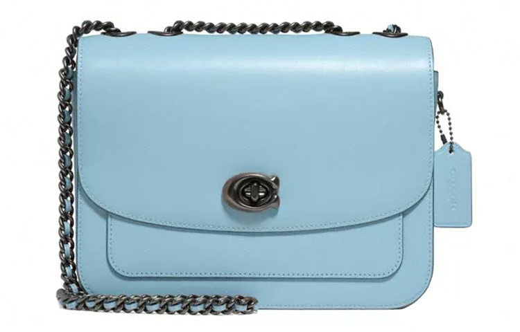 COACH Маленькая кожаная сумка Мэдисон квадратная через плечо среднего размера женская в светло-голубом цвете
COACH Маленькая кожаная сумка Мэдисон квадратная через плечо среднего размера женская в светло-голубом цвете