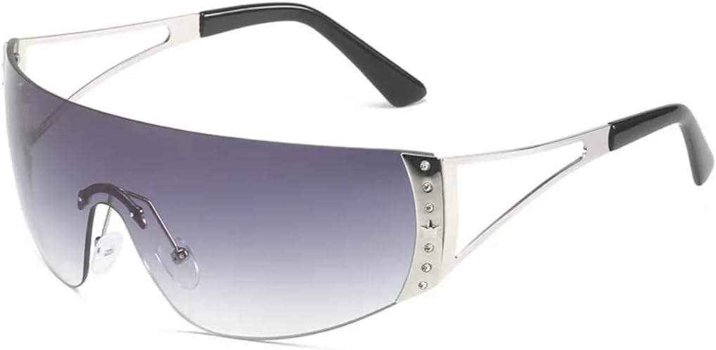 Солнцезащитные очки без оправы для женщин и мужчин, спортивные солнцезащитные очки с плоской верхней частью, градиентные линзы, защита от УФ-излучения UV400 VVTWSSW, Silver Gray
Солнцезащитные очки без оправы для женщин и мужчин, спортивные солнцезащитные очки с плоской верхней частью, градиентные линзы, защита от УФ-излучения UV400 VVTWSSW, Silver Gray