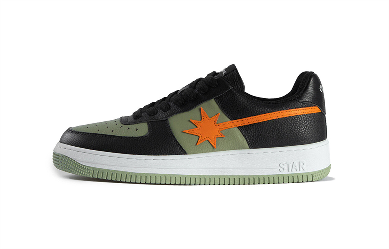 Кроссовки Orange Dragon X starwalk soldier Skateboarding Shoes Unisex Low-top White/Black/Green/Orange, черный/зеленый
Кроссовки Orange Dragon X starwalk soldier Skateboarding Shoes Unisex Low-top White/Black/Green/Orange, черный/зеленый