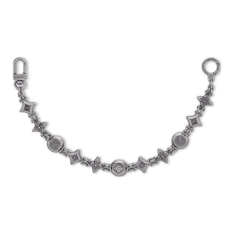 Западный цепной пояс и подвеска для сумки LOUIS VUITTON, серебряный
Западный цепной пояс и подвеска для сумки LOUIS VUITTON, серебряный