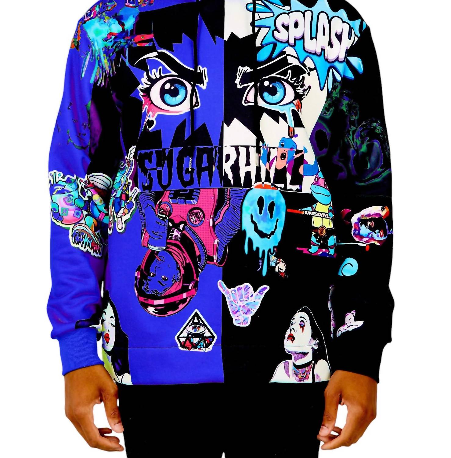 Мужская толстовка с капюшоном Split Psycho в цвете Royal/черный SUGAR HILL
Мужская толстовка с капюшоном Split Psycho в цвете Royal/черный SUGAR HILL