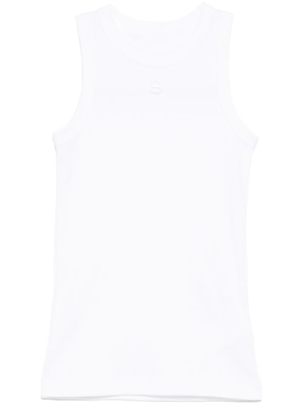 Топ с вышитым логотипом SACAI, белый
Топ с вышитым логотипом SACAI, белый