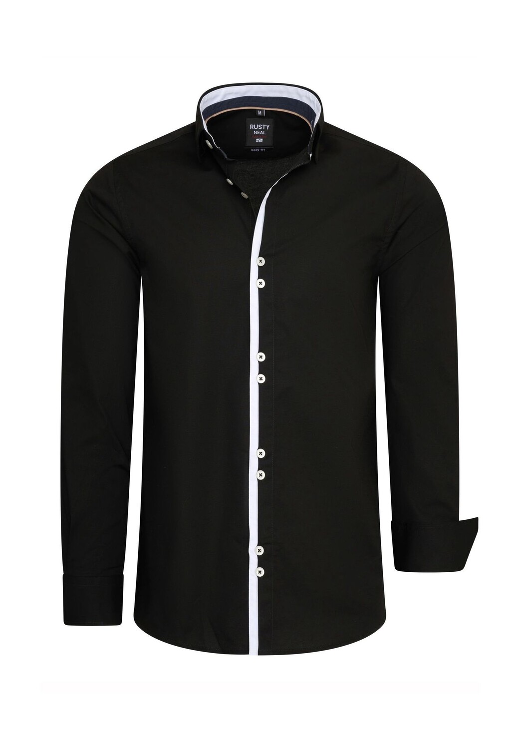 Рубашка с длинными рукавами и модной застежкой на две пуговицы RUSTY NEAL, черный
Рубашка с длинными рукавами и модной застежкой на две пуговицы RUSTY NEAL, черный