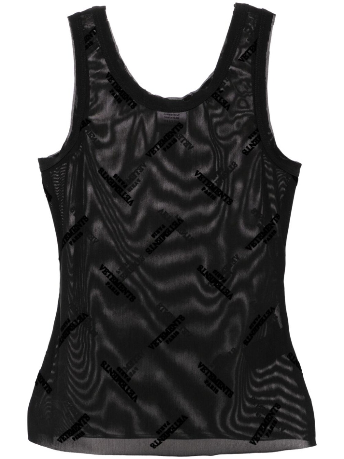 VETEMENTS топ Power без рукавов, черный 
VETEMENTS топ Power без рукавов, черный