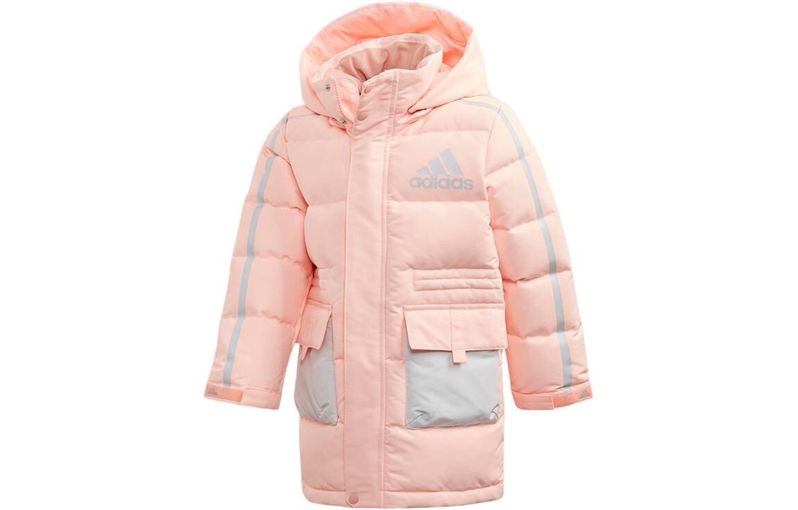 Пуховик Adidas Kids, розовый/серый 
Пуховик Adidas Kids, розовый/серый