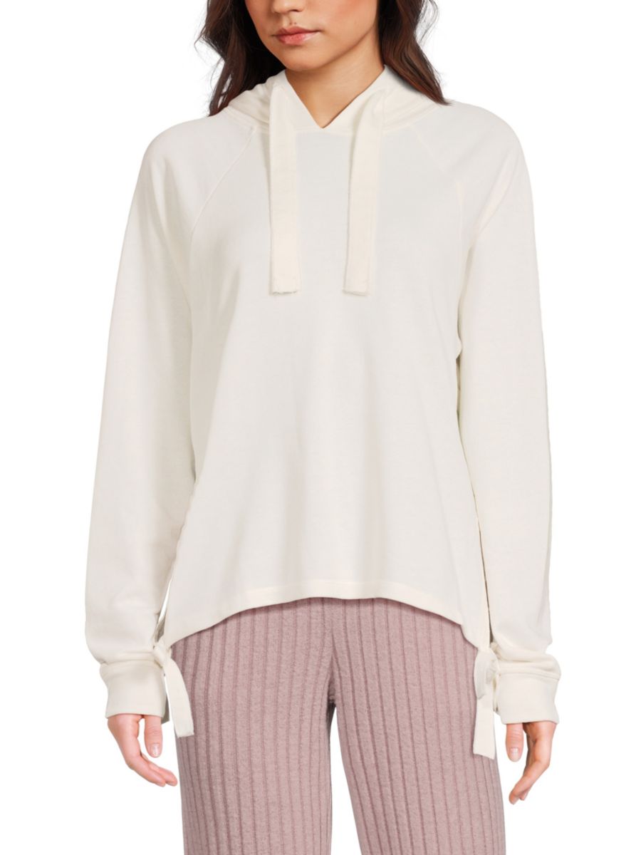 Толстовка с капюшоном из хлопковой смеси с завязками на манжетах Andrew Marc, кремовый
Толстовка с капюшоном из хлопковой смеси с завязками на манжетах Andrew Marc, кремовый