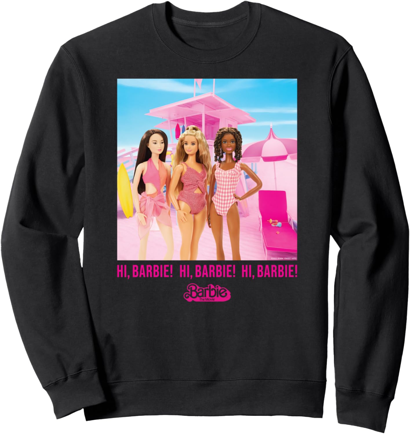 Толстовка с надписью «Привет, Барби из фильма Барби» Barbie The Movie, черный
Толстовка с надписью «Привет, Барби из фильма Барби» Barbie The Movie, черный