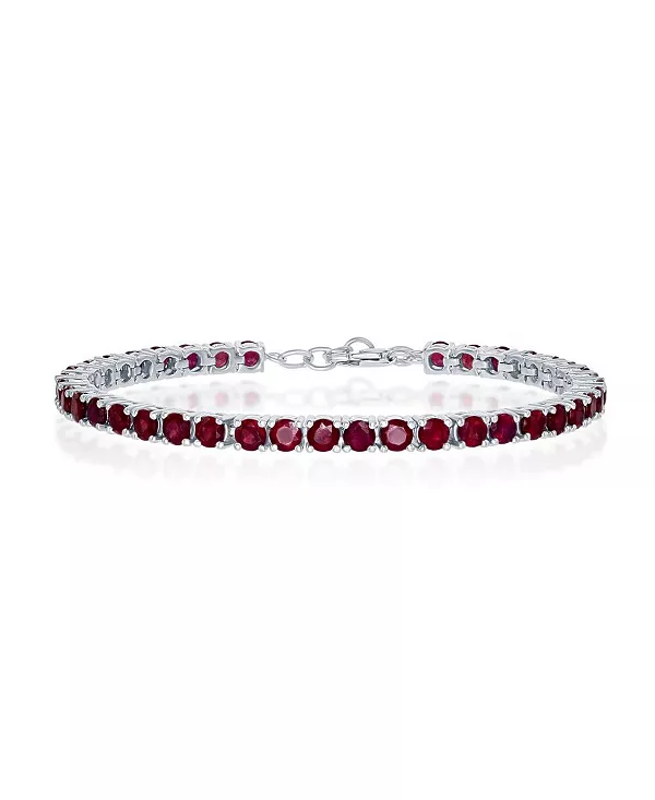 Теннисный браслет из стерлингового серебра с драгоценными камнями Simona, ruby
Теннисный браслет из стерлингового серебра с драгоценными камнями Simona, ruby