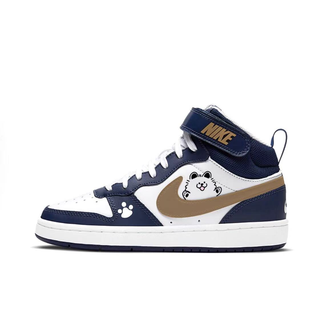 Nike Court borough pure cat paws устойчивые к истиранию высокие кроссовки для скейтбординга navy blue детские
Nike Court borough pure cat paws устойчивые к истиранию высокие кроссовки для скейтбординга navy blue детские