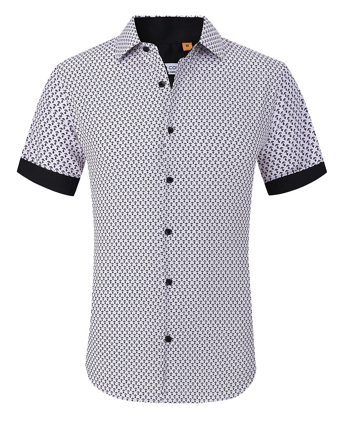 Мужская рубашка узкого кроя с геопринтом Suslo Couture
Мужская рубашка узкого кроя с геопринтом Suslo Couture