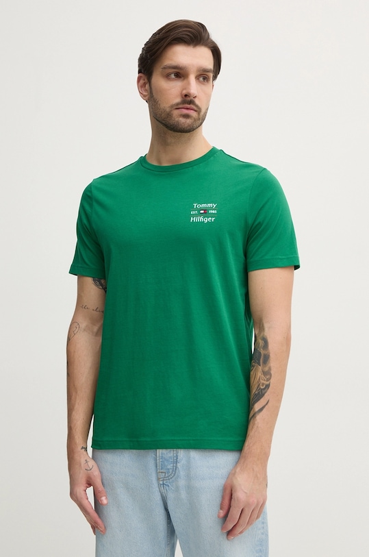 Хлопковая футболка Tommy Hilfiger, зеленый
Хлопковая футболка Tommy Hilfiger, зеленый