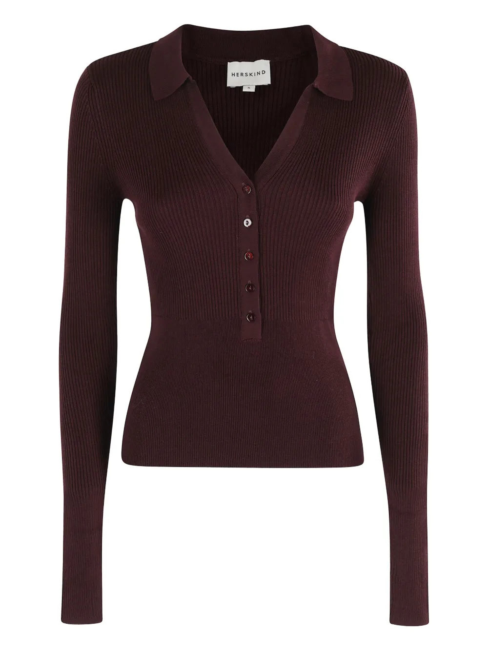 Ребристый топ-поло HERSKIND, коричневый
Ребристый топ-поло HERSKIND, коричневый