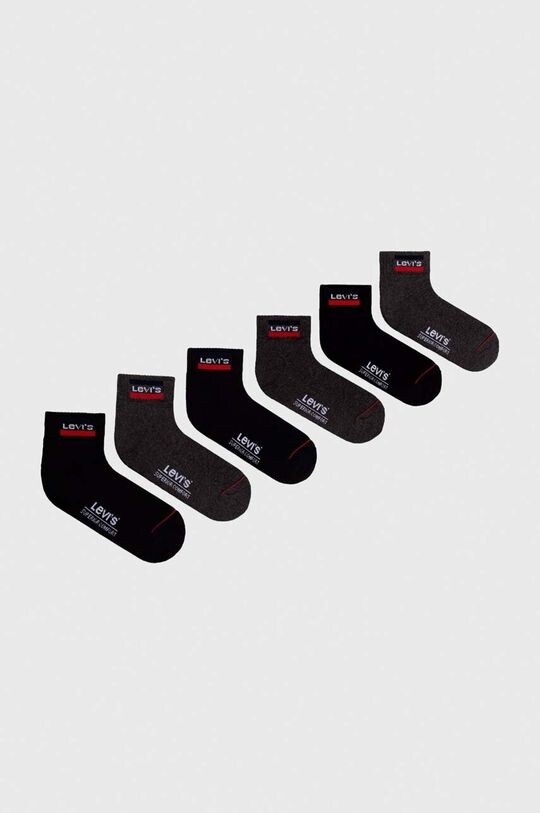 6 пар носков Levi's, серый
6 пар носков Levi's, серый