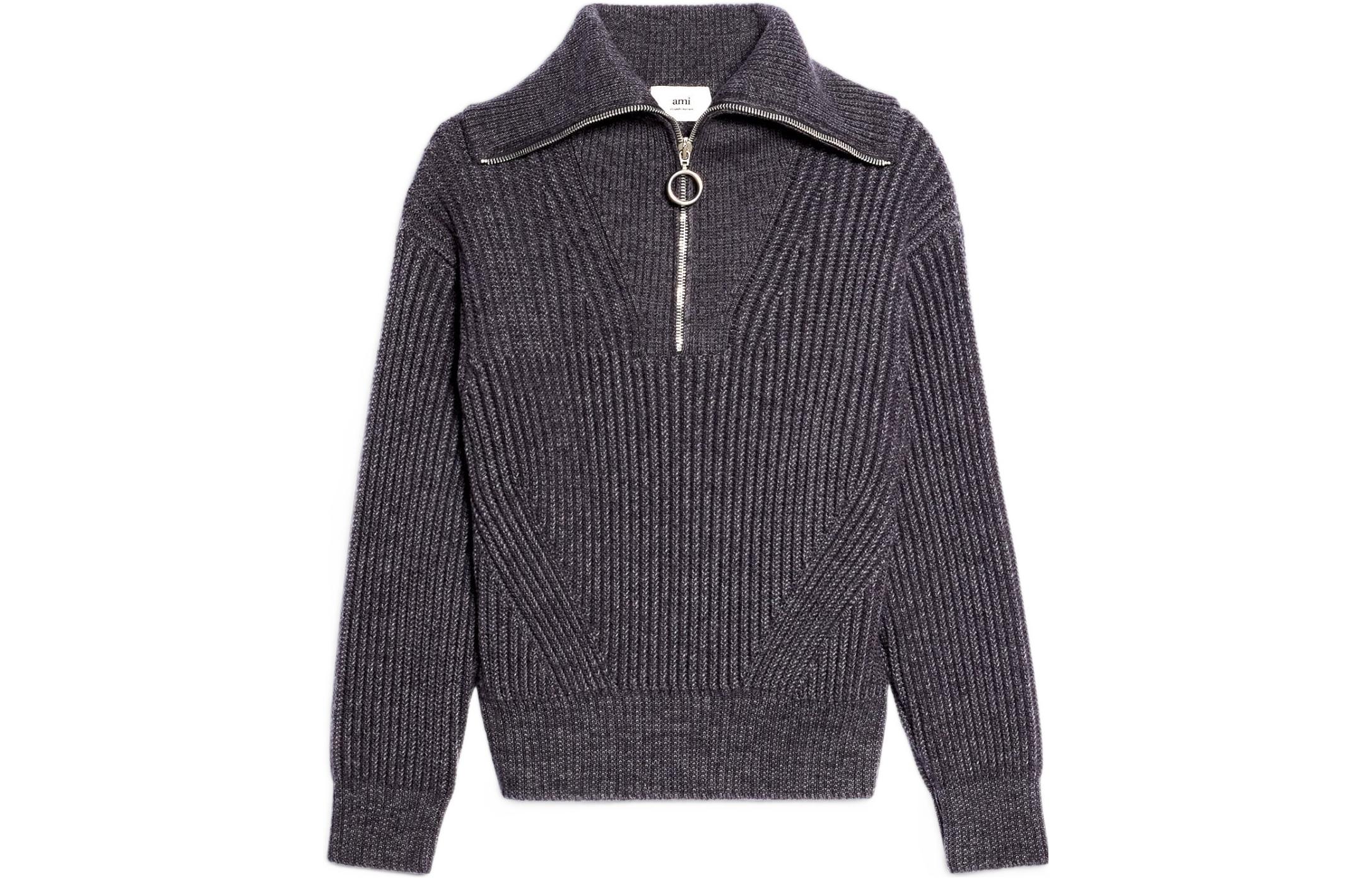 Ami Paris Half zip Ribbed knit Sweatshirt AMIPARIS, серый
Ami Paris Half zip Ribbed knit Sweatshirt AMIPARIS, серый