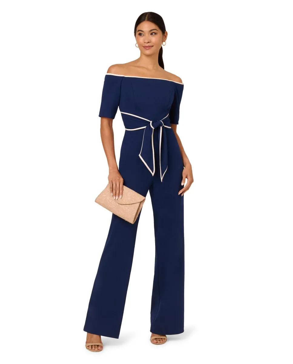 Женский комбинезон с открытыми плечами и завязкой на талии Adrianna Papell, синий
Женский комбинезон с открытыми плечами и завязкой на талии Adrianna Papell, синий