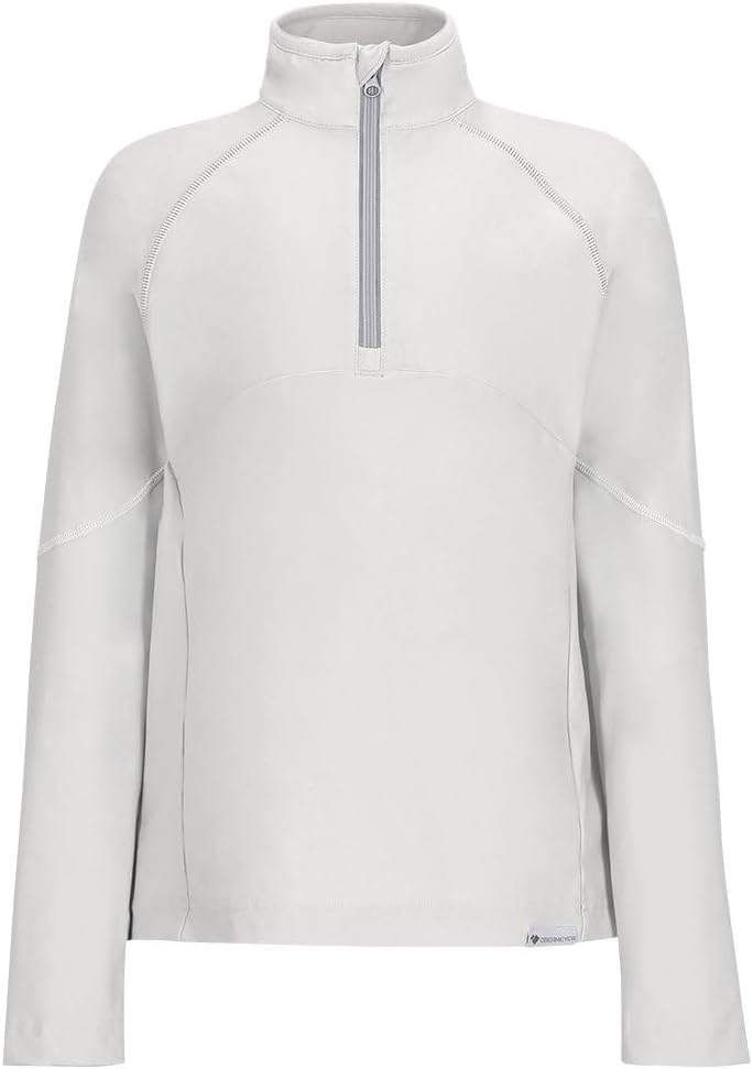 Obermeyer Kids Banff Base Layer 1/4 Zip Top, 2-way Stretch Jersey with Chin Protector and Windguard, Moonstone
Obermeyer Kids Banff Base Layer 1/4 Zip Top, 2-way Stretch Jersey with Chin Protector and Windguard, Moonstone
