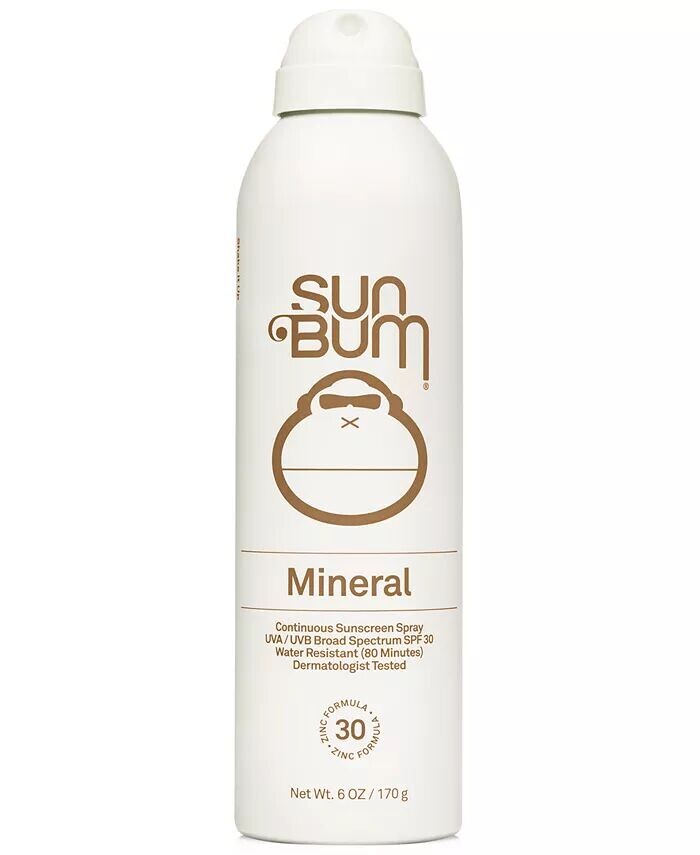 Минеральный солнцезащитный спрей непрерывного действия SPF 30 Sun Bum
Минеральный солнцезащитный спрей непрерывного действия SPF 30 Sun Bum