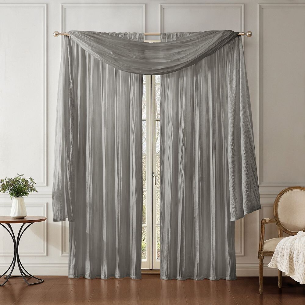 Elrene Home Fashions Athena Оконные шторы и шарф из искусственного шелка, комплект из 3 предметов, цвет Sterling
Elrene Home Fashions Athena Оконные шторы и шарф из искусственного шелка, комплект из 3 предметов, цвет Sterling