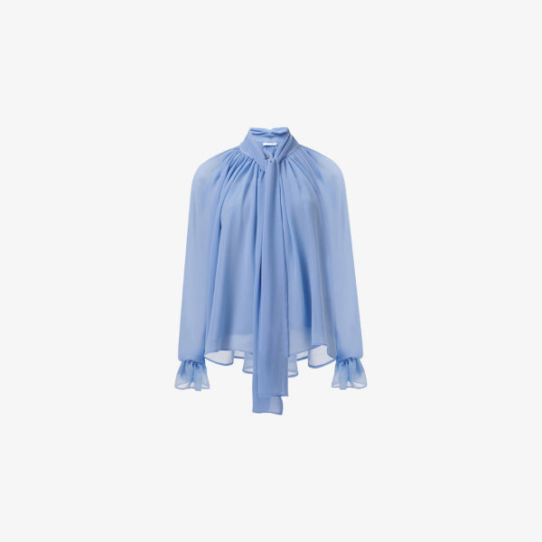 Блузка Leem полупрозрачная с галстуком, фиолетовый
Блузка Leem полупрозрачная с галстуком, фиолетовый