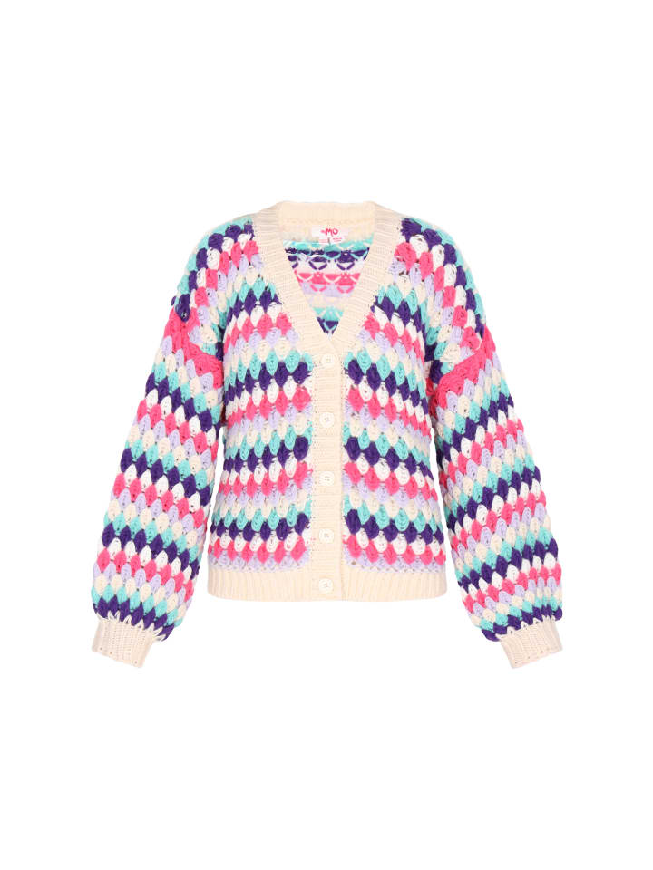 Женский кардиган бирюзового цвета с разноцветными вставками myMo
Женский кардиган бирюзового цвета с разноцветными вставками myMo