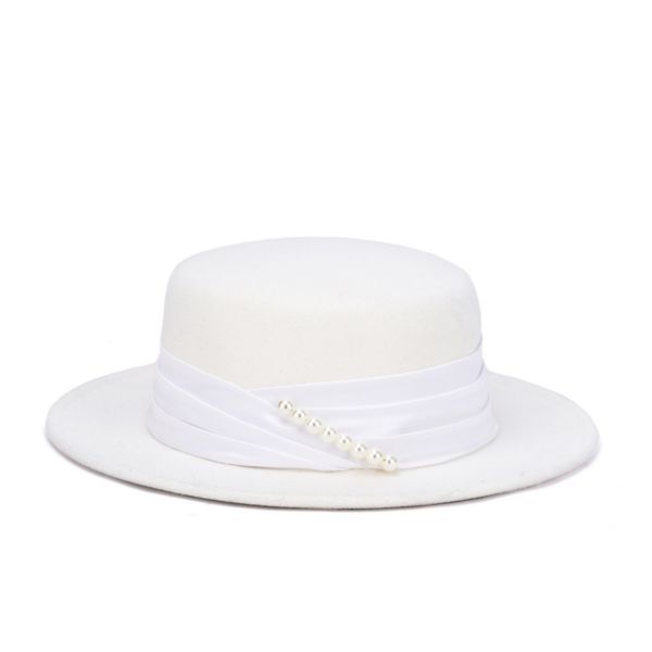 Женская шляпа с плоским верхом и имитацией жемчуга Mellow World, бежевый
Женская шляпа с плоским верхом и имитацией жемчуга Mellow World, бежевый