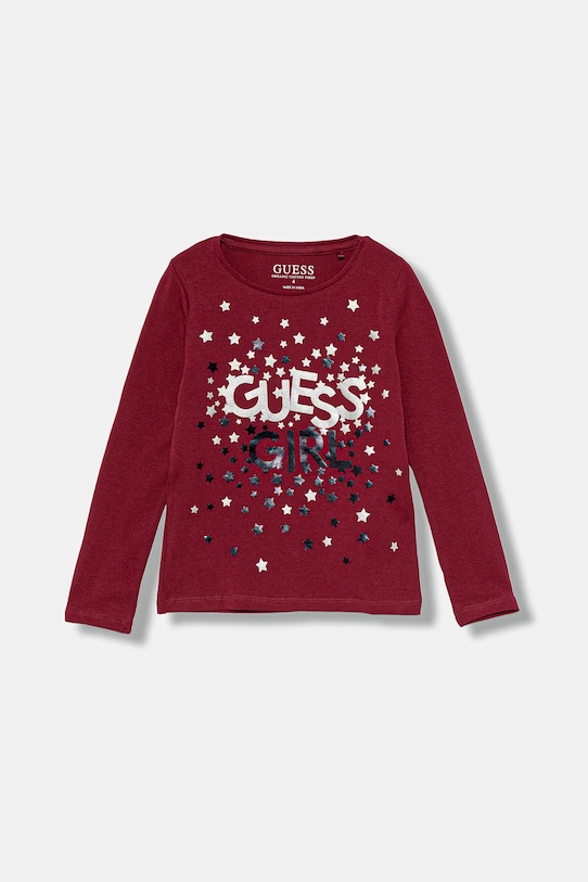 Детский лонгслив Guess, бордовый
Детский лонгслив Guess, бордовый