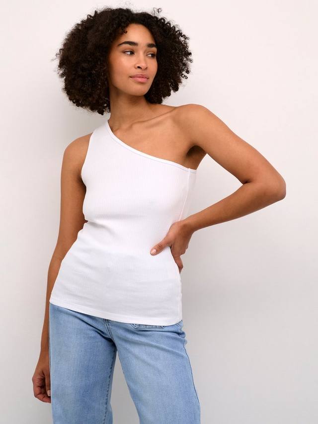 Топ в рубчик от pia с одним плечом KAFFE, цвет Optical White
Топ в рубчик от pia с одним плечом KAFFE, цвет Optical White