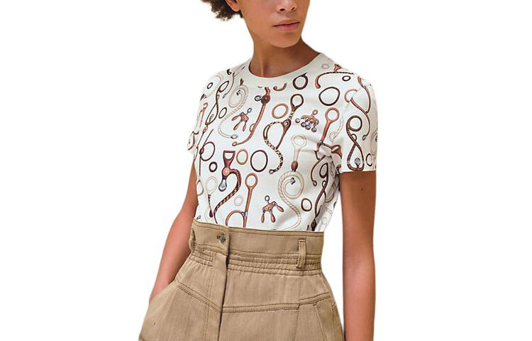 Футболка женская Hermes, белый / коричневый
Футболка женская Hermes, белый / коричневый