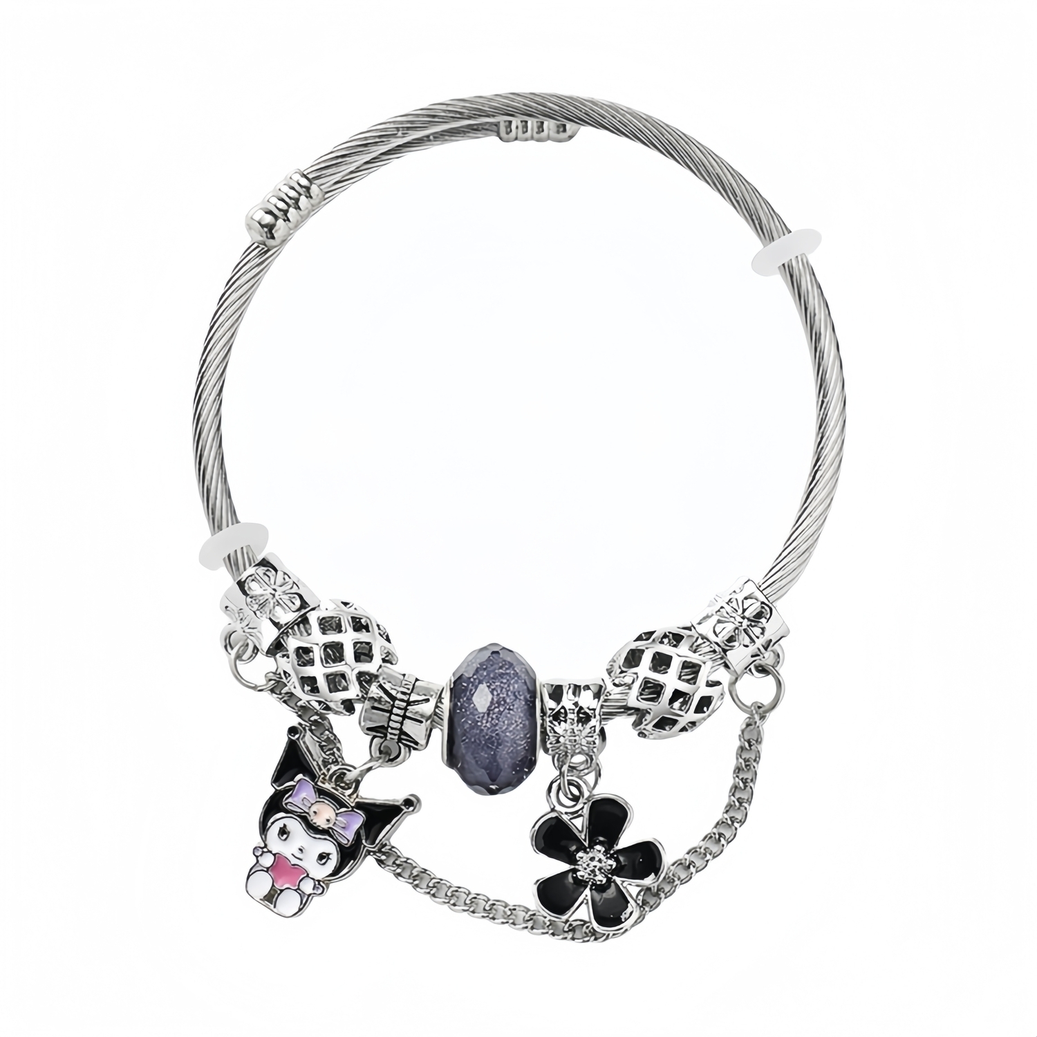 Sanrio Kulomi металлический браслет для женщин студентки принцесса в бегах мультяшные бусины
Sanrio Kulomi металлический браслет для женщин студентки принцесса в бегах мультяшные бусины