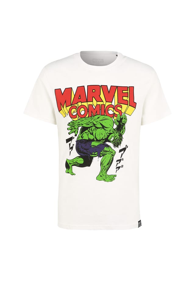 Футболка Marvel Comics Халк Япония стирается в неподвластном времени дизайне Re:Covered, белый
Футболка Marvel Comics Халк Япония стирается в неподвластном времени дизайне Re:Covered, белый