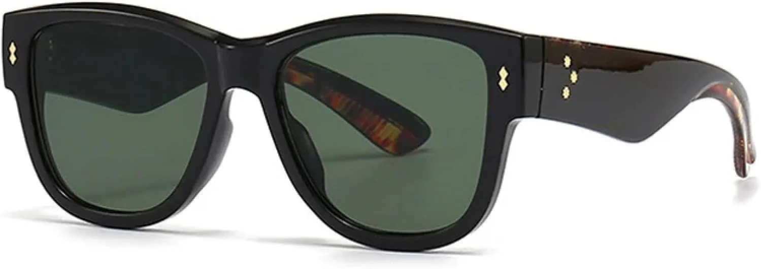 Женские солнцезащитные очки в стиле панк с градиентным переходом, солнцезащитные очки UV400 для мужчин, солнцезащитные очки с заклепками DSVIGF, Black Dark Green
Женские солнцезащитные очки в стиле панк с градиентным переходом, солнцезащитные очки UV400 для мужчин, солнцезащитные очки с заклепками DSVIGF, Black Dark Green