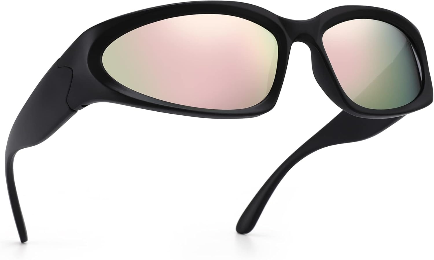 Модные солнцезащитные очки ZUVGEES с обтекаемой формой для мужчин и женщин, стильные спортивные очки овальной формы с защитой от УФ-излучения UV400 для активного отдыха, Matte Black Frame/Pink Mirrored
Модные солнцезащитные очки ZUVGEES с обтекаемой формой для мужчин и женщин, стильные спортивные очки овальной формы с защитой от УФ-излучения UV400 для активного отдыха, Matte Black Frame/Pink Mirrored