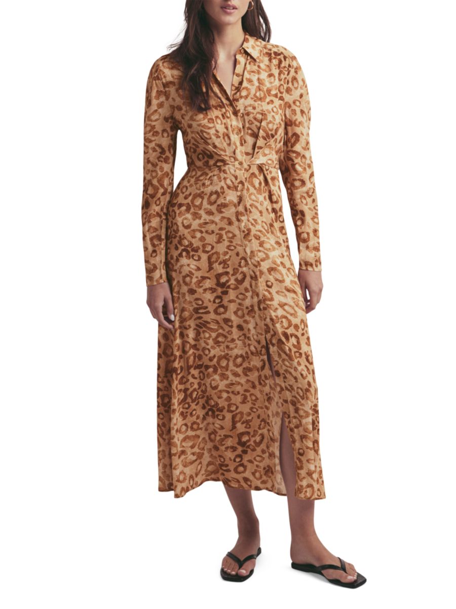 Платье-рубашка миди с леопардовым принтом The Icon Favorite Daughter, цвет Brown Multicolor
Платье-рубашка миди с леопардовым принтом The Icon Favorite Daughter, цвет Brown Multicolor