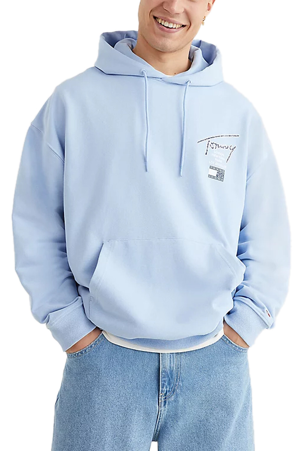 Толстовка мужская Tommy Jeans с капюшоном, светло-голубой
Толстовка мужская Tommy Jeans с капюшоном, светло-голубой