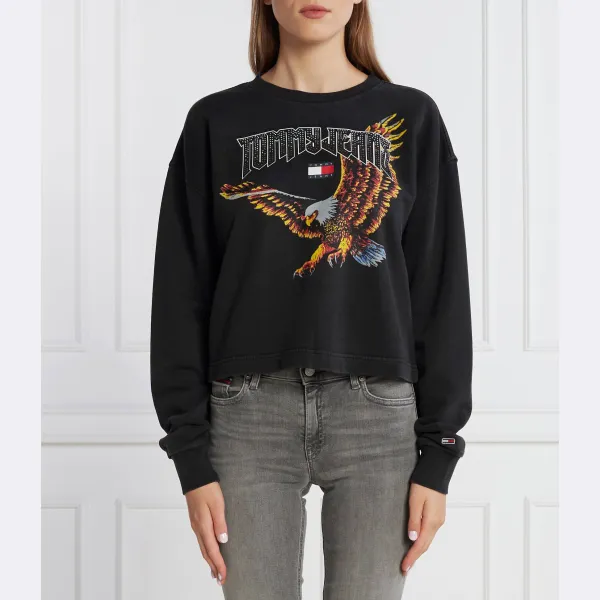 Толстовка свободного кроя Vintage Eagle Crew Tommy Hilfiger, черный
Толстовка свободного кроя Vintage Eagle Crew Tommy Hilfiger, черный