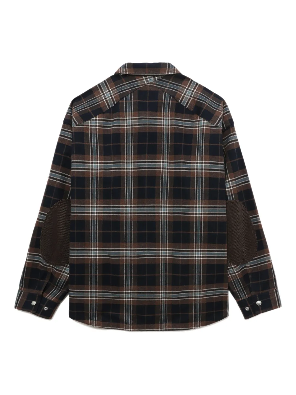 Рубашка в клетку с налокотниками Comme Des Garçons Homme, черный
Рубашка в клетку с налокотниками Comme Des Garçons Homme, черный