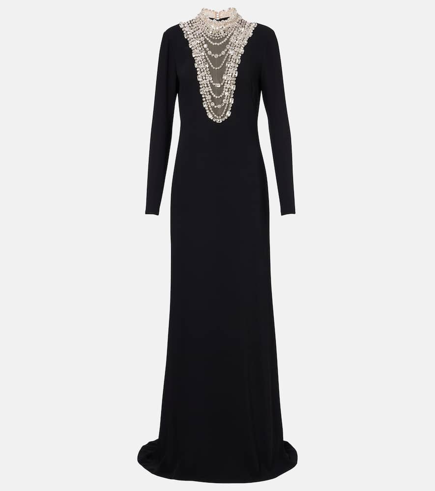 Платье Dellana из крепа с кристаллами Costarellos, Black
Платье Dellana из крепа с кристаллами Costarellos, Black