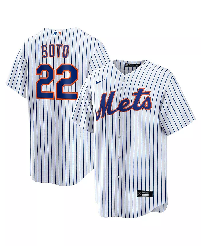 Мужская реплика игровой футболки Juan Soto New York Mets домашняя Nike, белый
Мужская реплика игровой футболки Juan Soto New York Mets домашняя Nike, белый