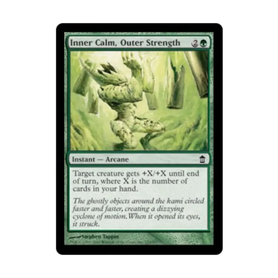 CCG Внутреннее спокойствие, внешняя сила (C), MTG - Saviors of Kamigawa
CCG Внутреннее спокойствие, внешняя сила (C), MTG - Saviors of Kamigawa