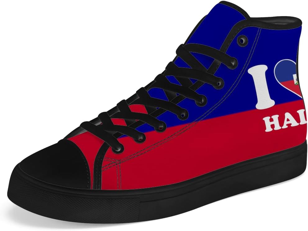 Кеды Chebing для мужчин и женщин с флагом Гаити, высокие, на шнуровке, повседневные, синий
Кеды Chebing для мужчин и женщин с флагом Гаити, высокие, на шнуровке, повседневные, синий