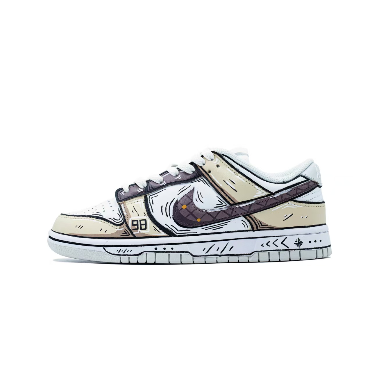 Nike Кроссовки для скейтбординга Dunk Street Sketches, износостойкие, низкие, унисекс, бежево-желтые
Nike Кроссовки для скейтбординга Dunk Street Sketches, износостойкие, низкие, унисекс, бежево-желтые